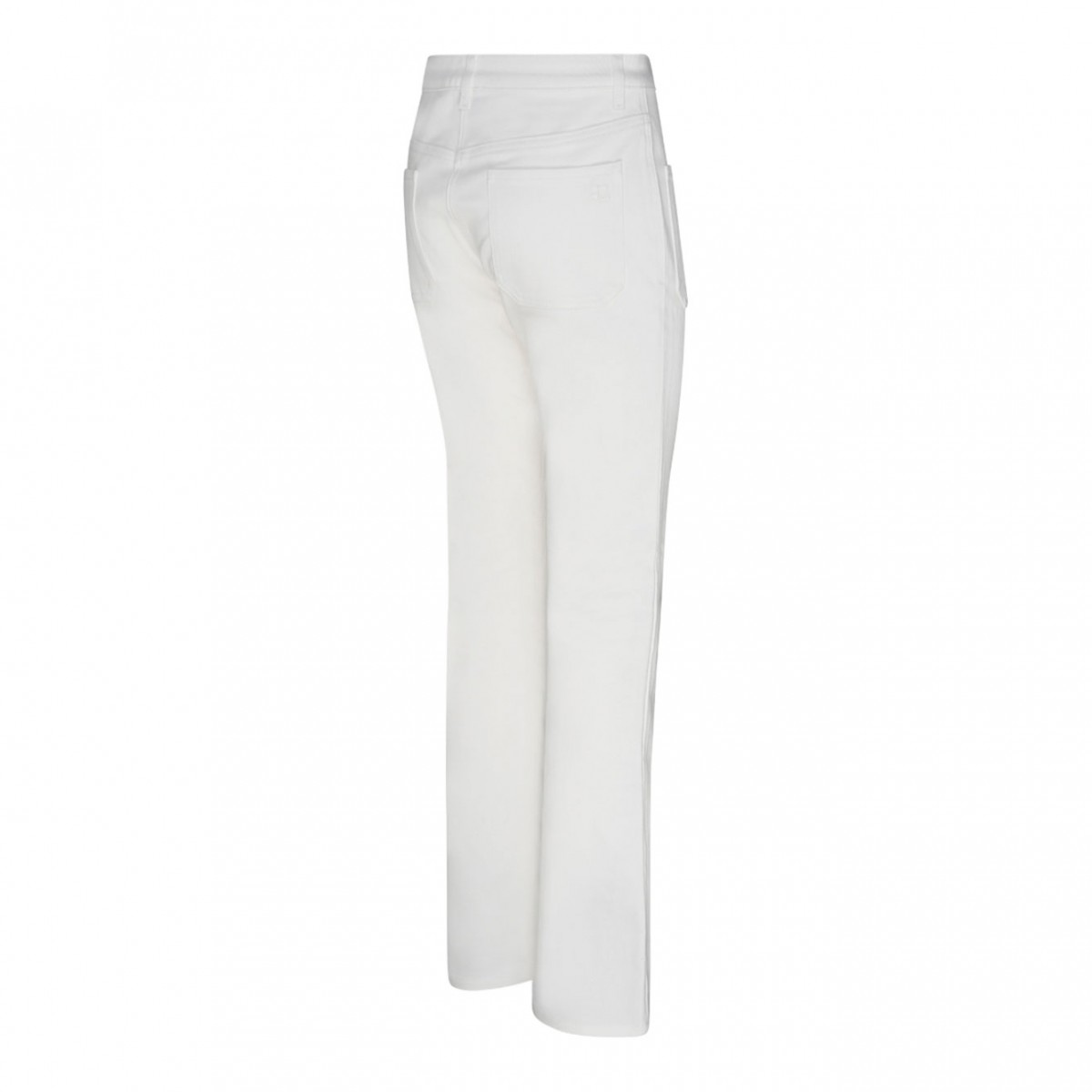 White Denim Bootcut Pants
