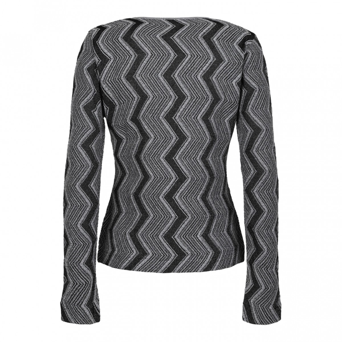 Black and Silver ZigZag Sweater