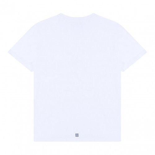 White Logo Print T-Shirt 2