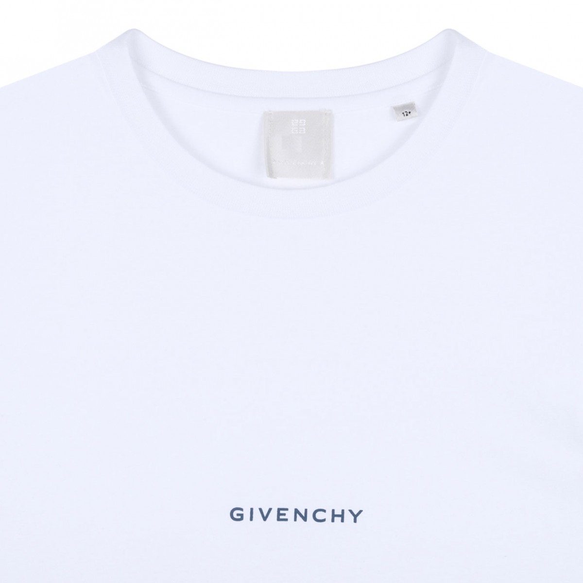 White Logo Print T-Shirt