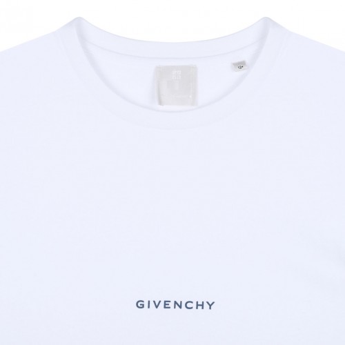 White Logo Print T-Shirt