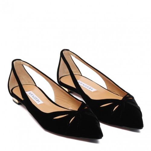 Black Cut Out Detailing Ballerinas 2