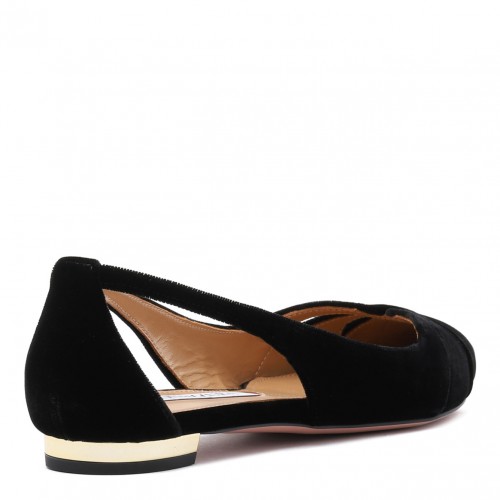 Black Cut Out Detailing Ballerinas