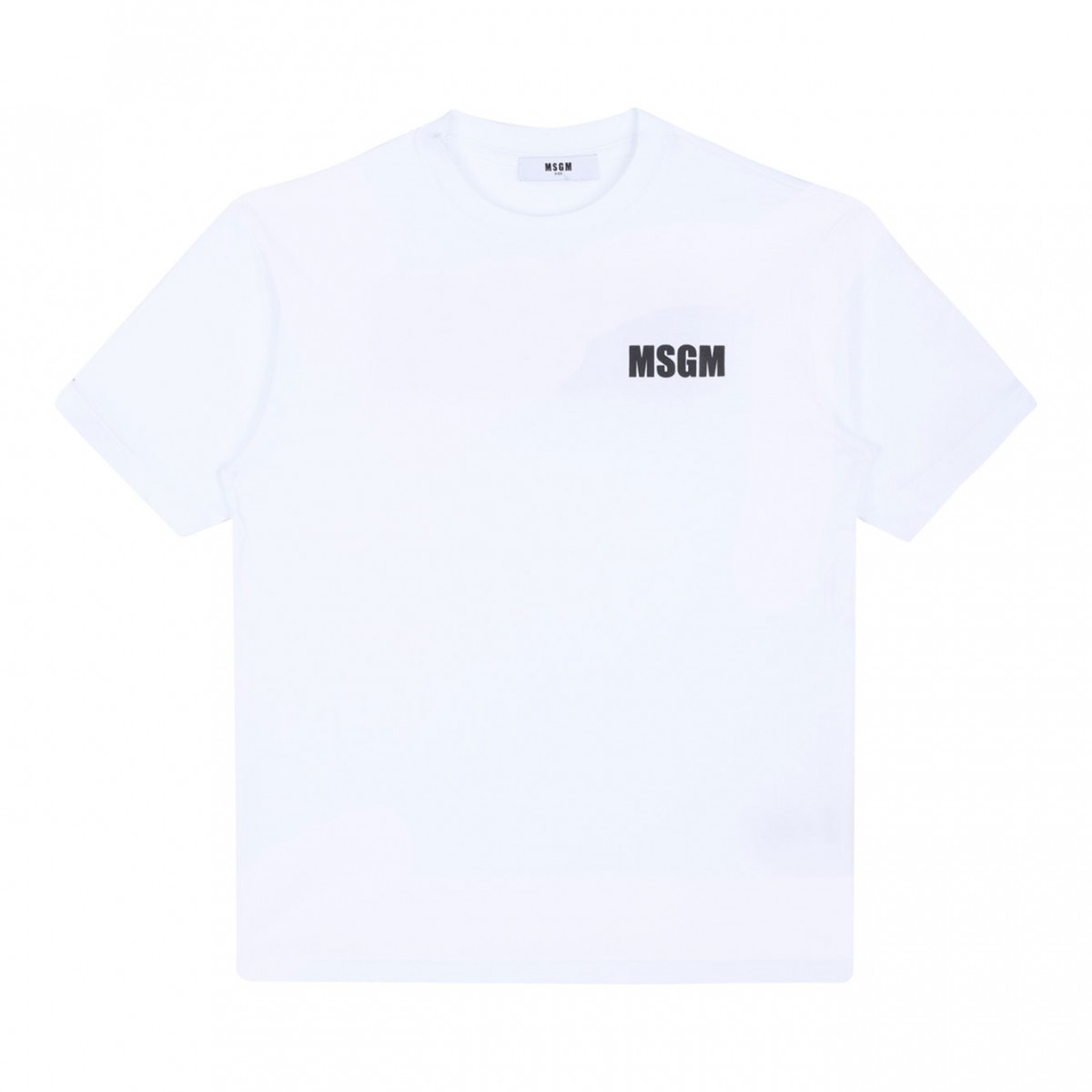 White Logo Print T-Shirt