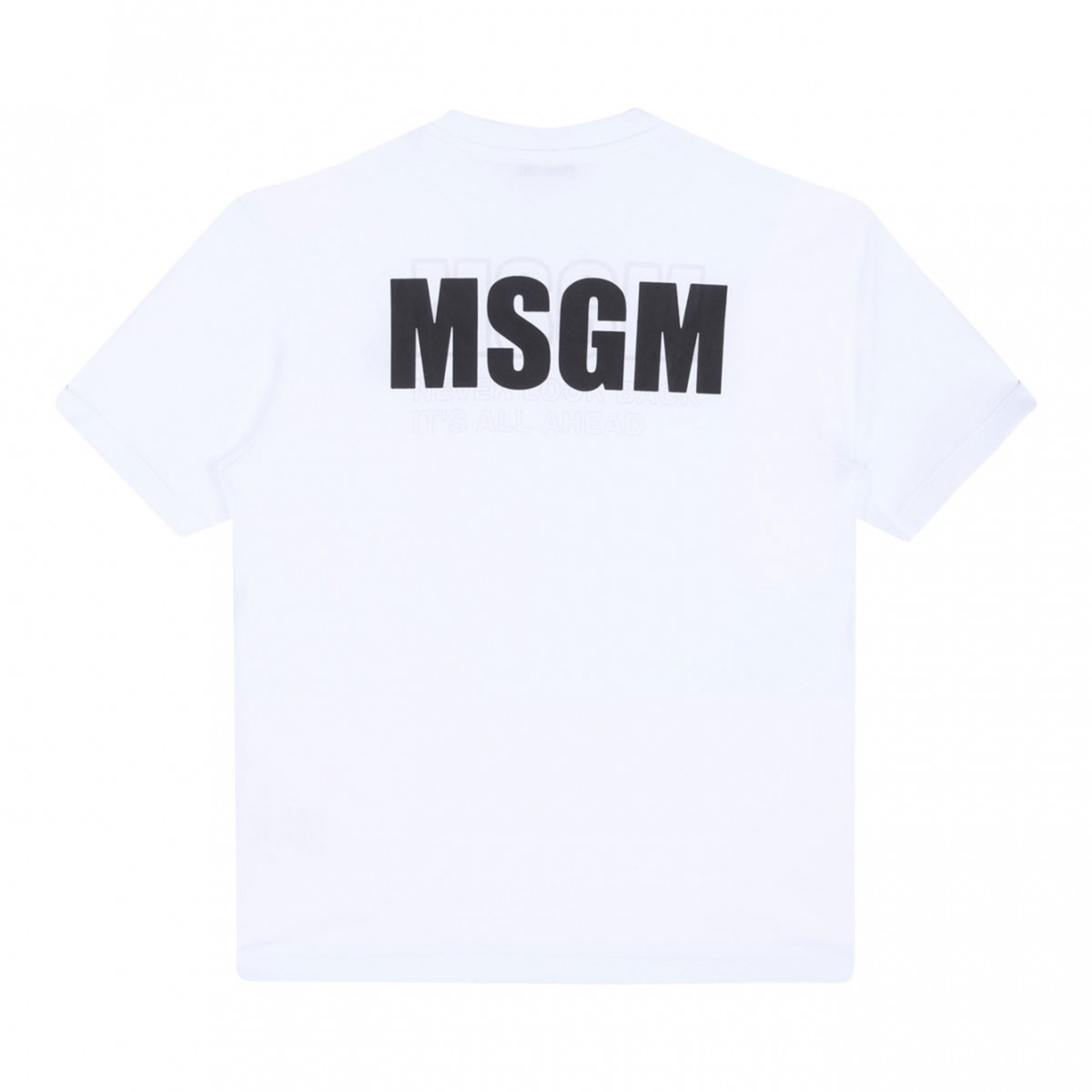 White Logo Print T-Shirt
