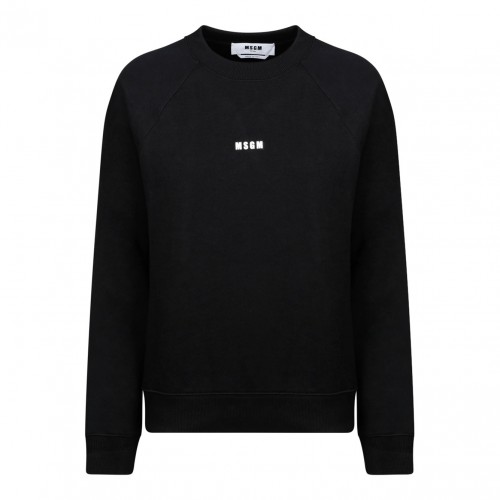 Black Logo Print Sweatshirt