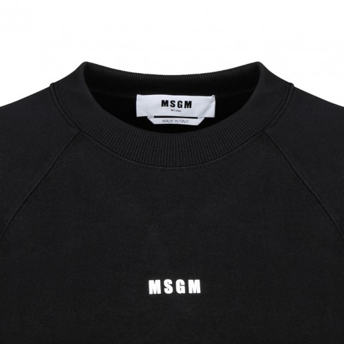 Black Logo Print Sweatshirt