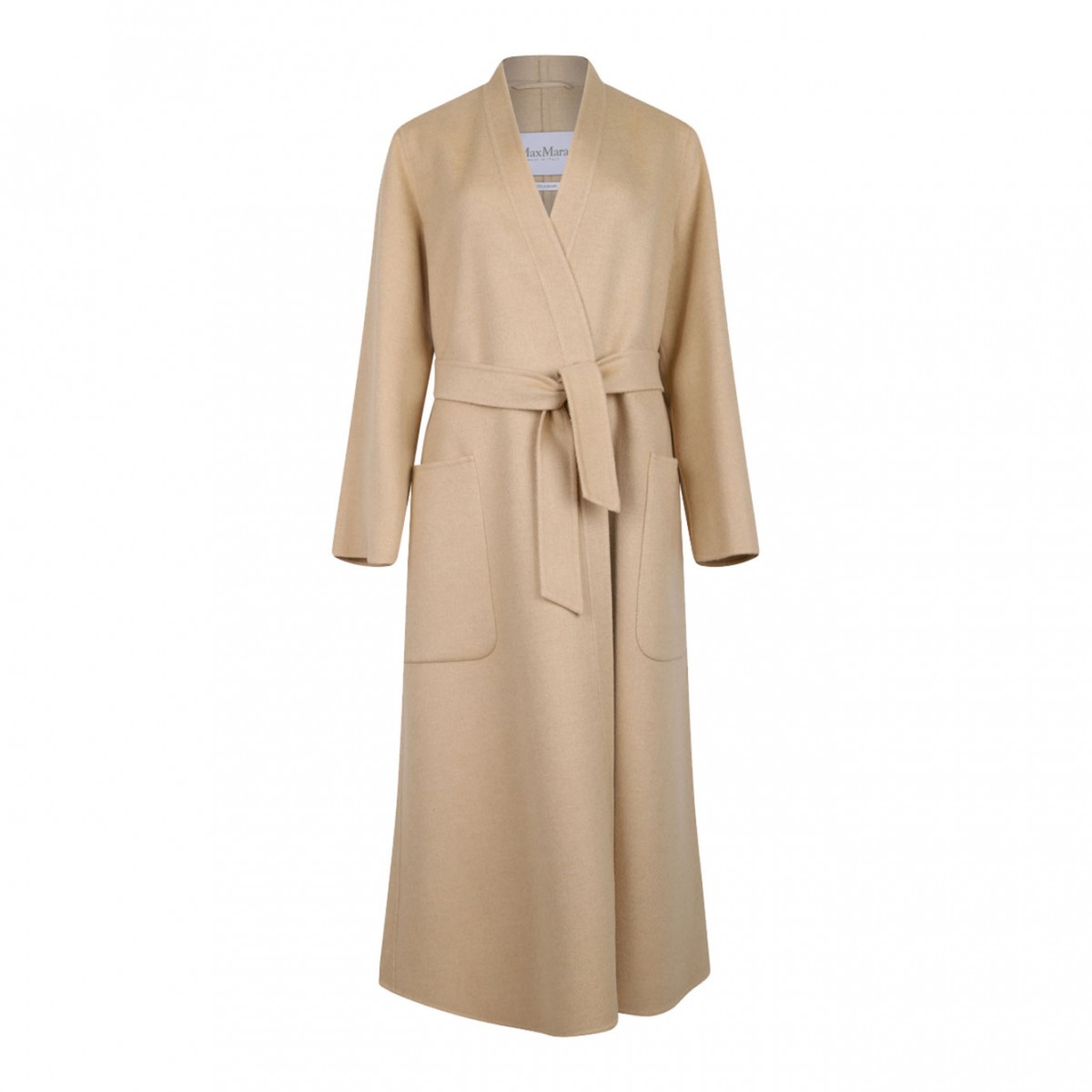 Beige Belted Coat
