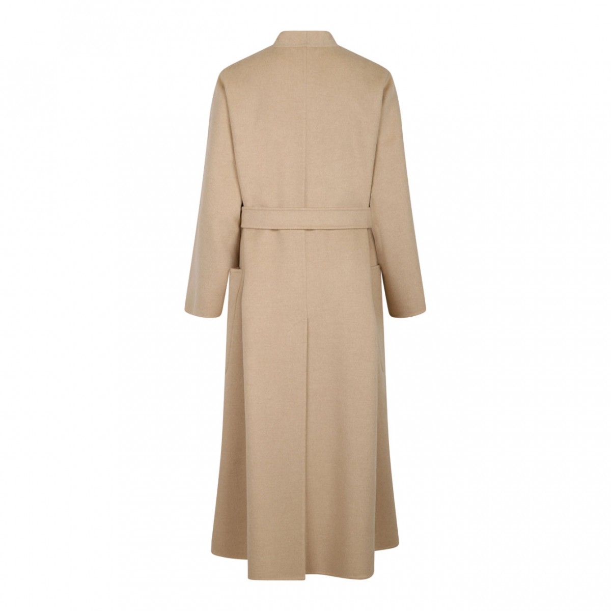 Beige Belted Coat