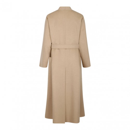 Beige Belted Coat