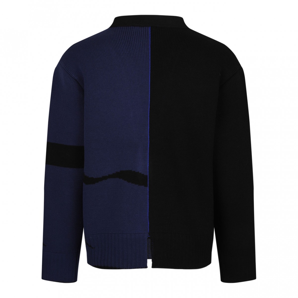 Black and Navy Blue EKD Cardigan