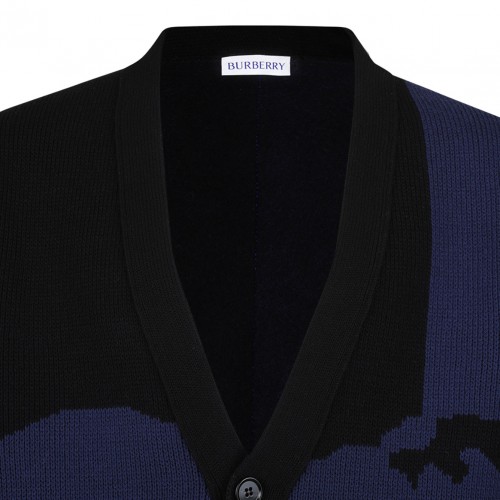 Black and Navy Blue EKD Cardigan