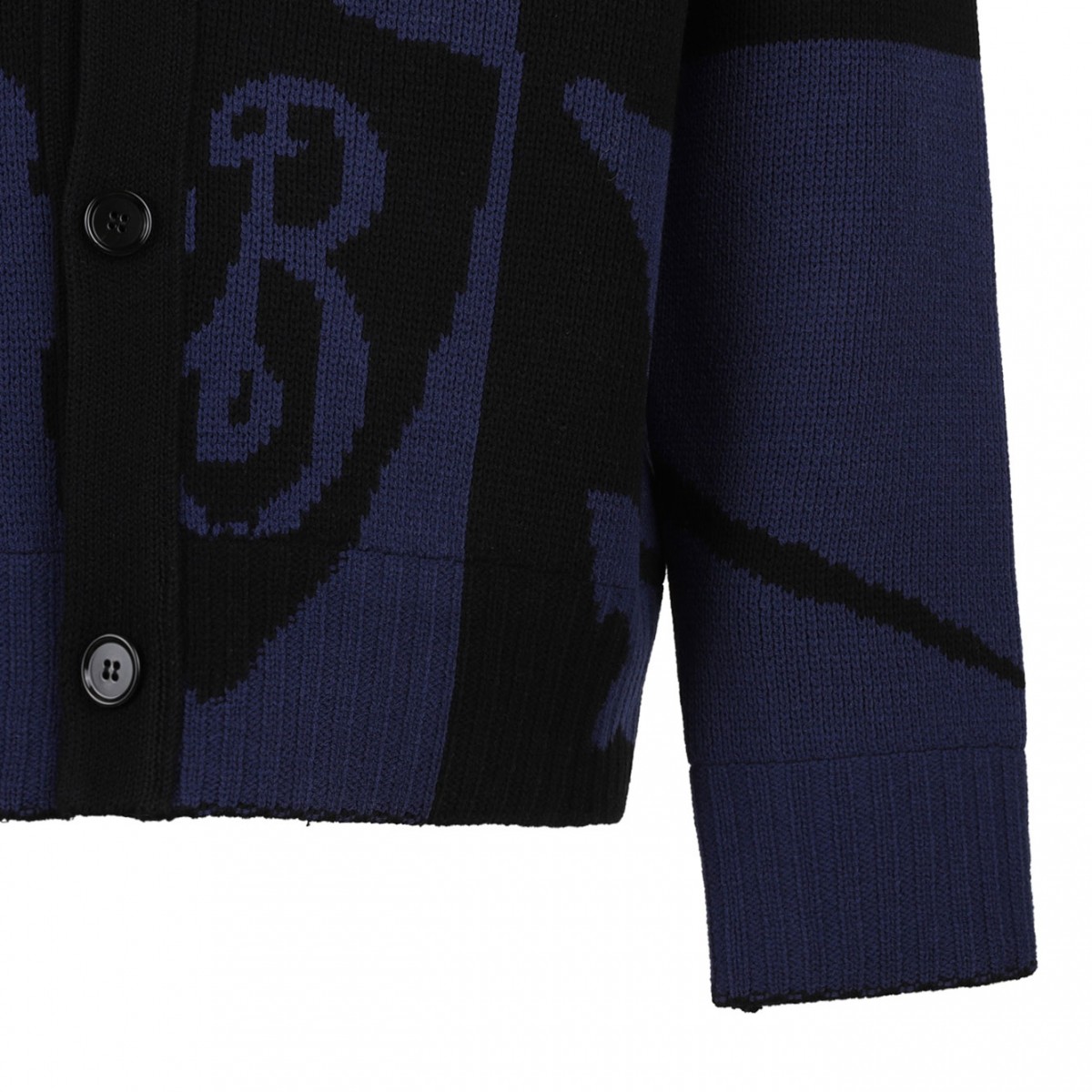 Black and Navy Blue EKD Cardigan