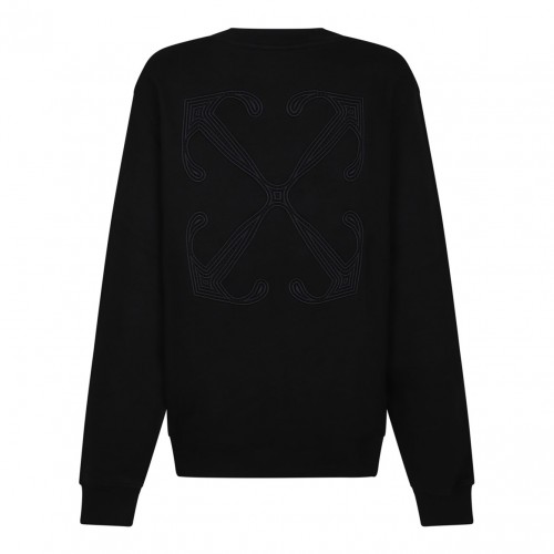Black Arrows Embroidered Sweatshirt