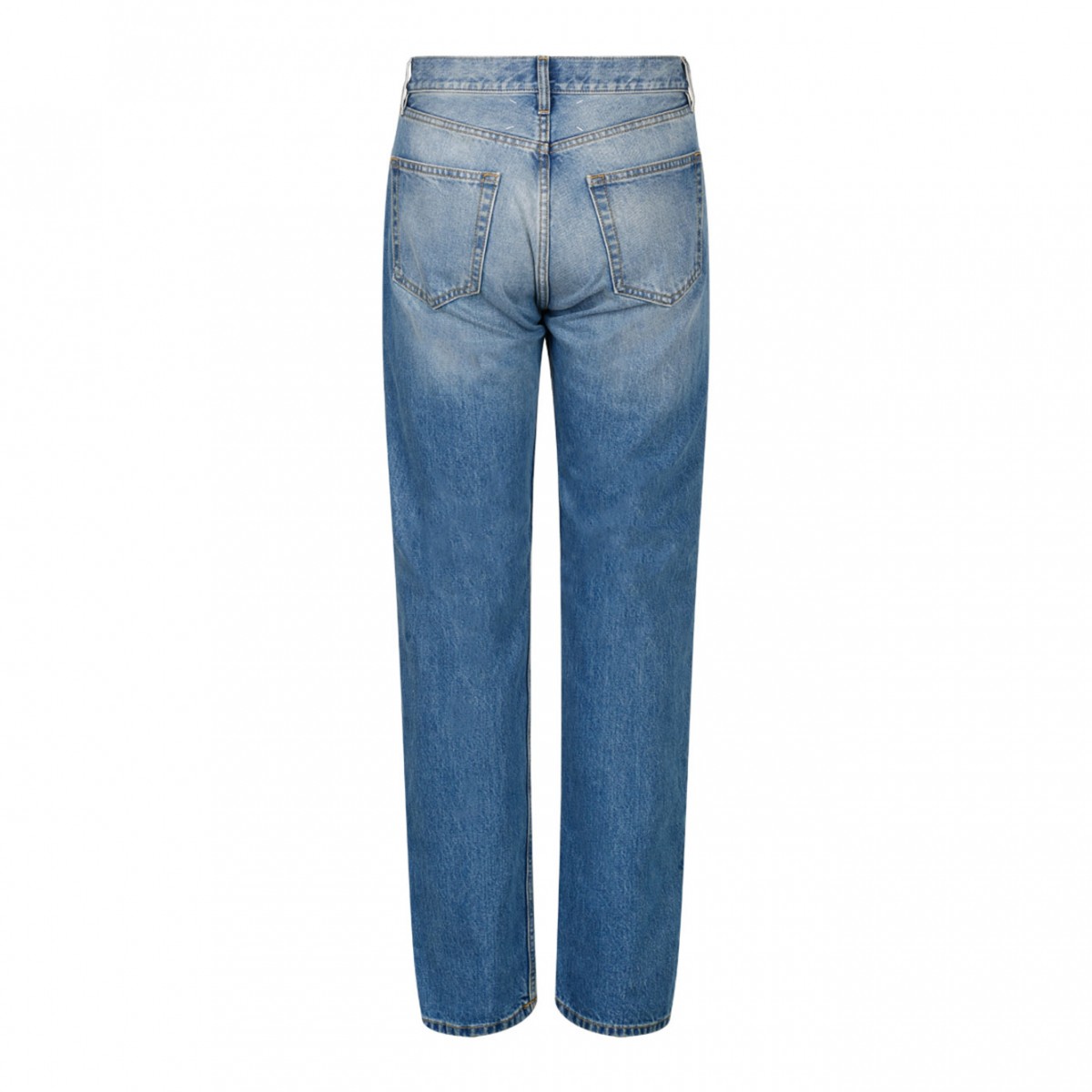 Blue Straight Leg Jeans