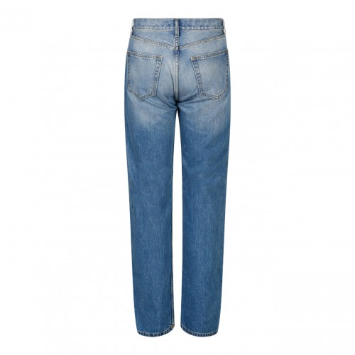 Blue Straight Leg Jeans