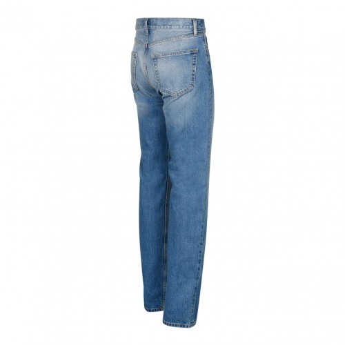 Blue Straight Leg Jeans