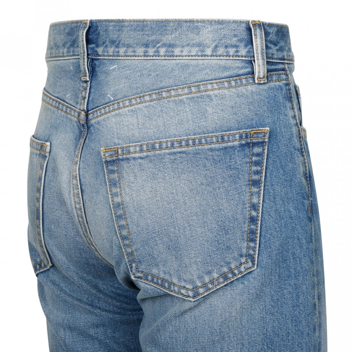 Blue Straight Leg Jeans