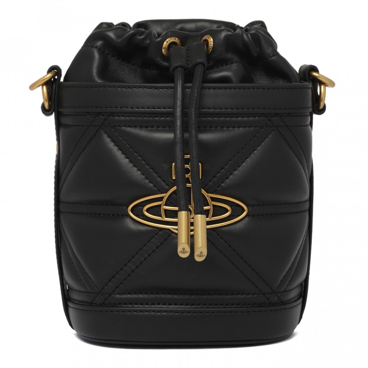 Black Small Kitty Bucket Bag