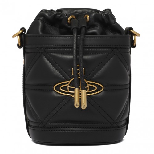 Black Small Kitty Bucket Bag