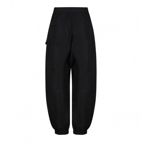 Black Twisted Track Pants. 2