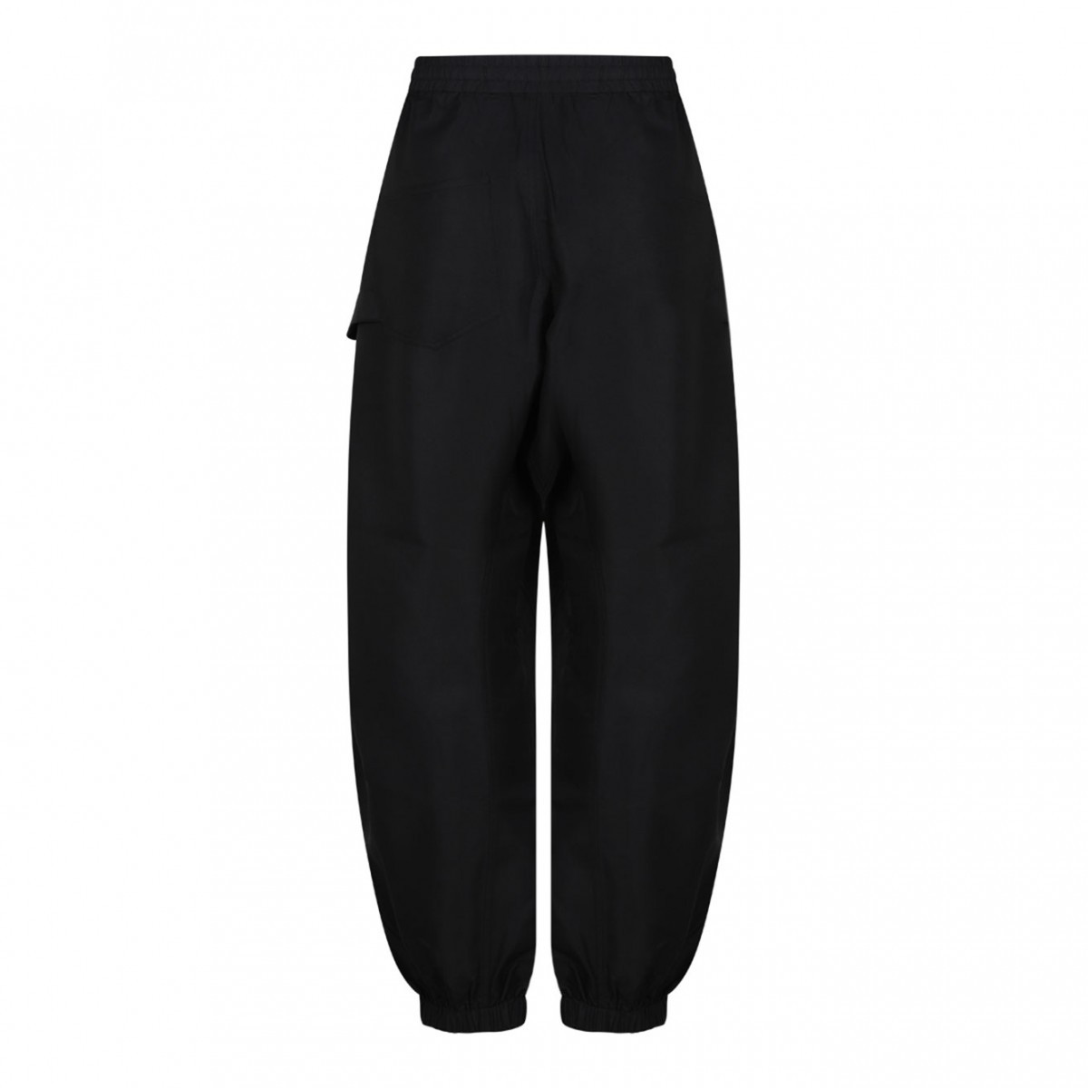 Black Twisted Track Pants.