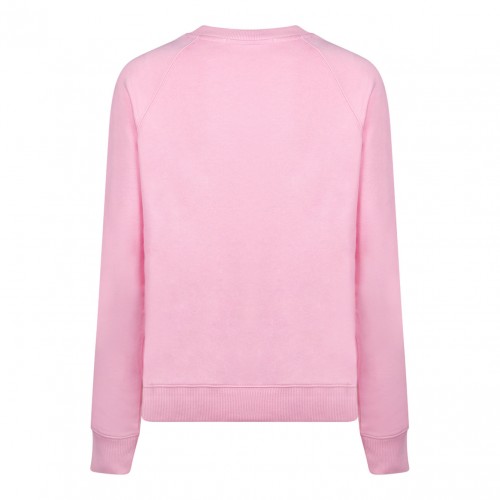 Pink Logo Print Sweatshirt