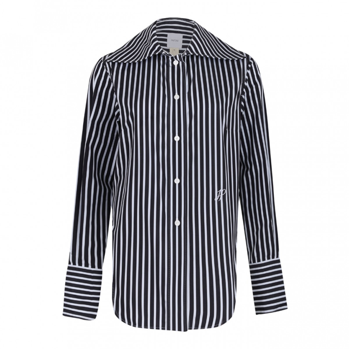 Navy Blue Striped Shirt