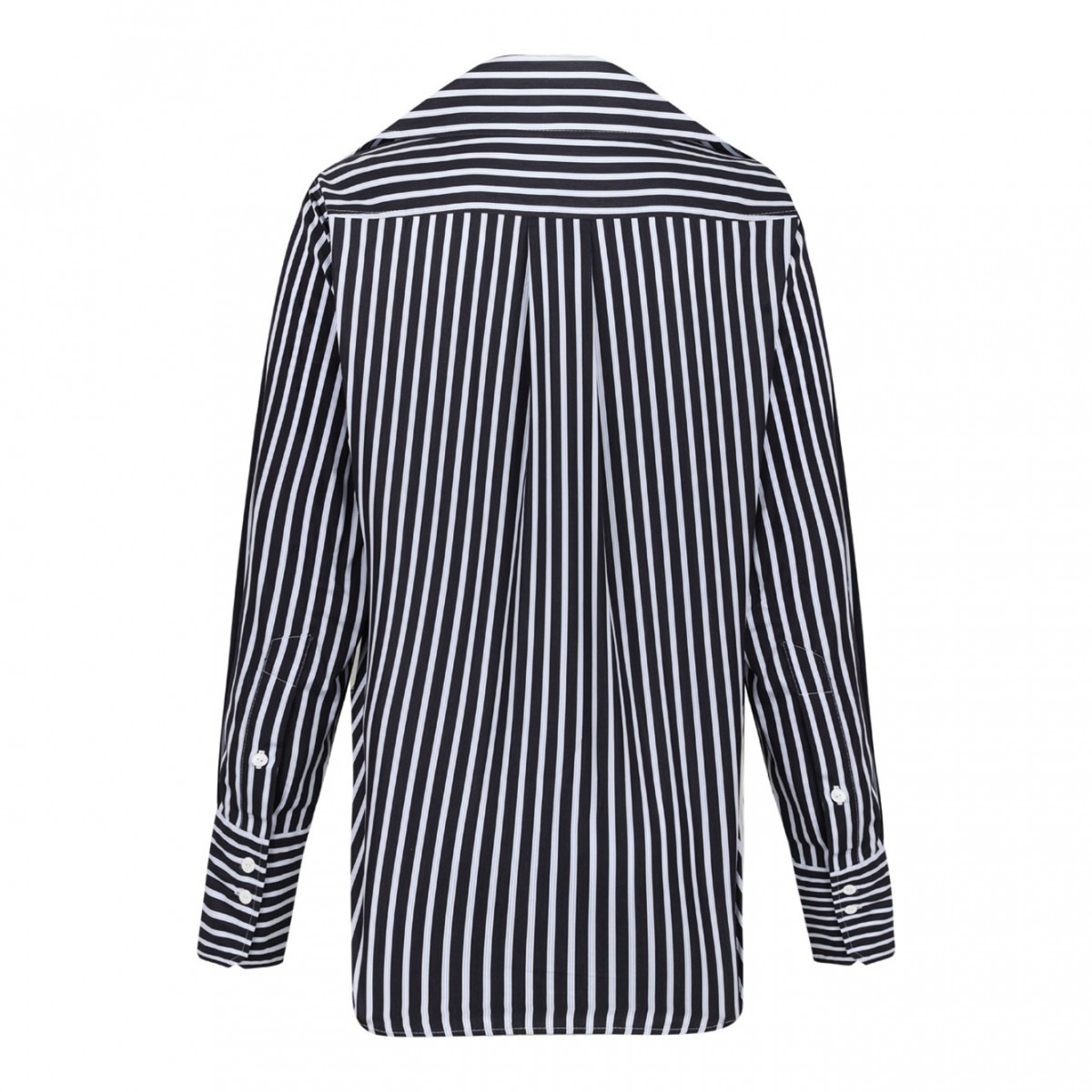 Navy Blue Striped Shirt