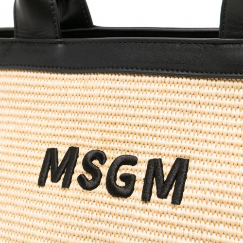 Natural Logo Embroidered Tote Bag