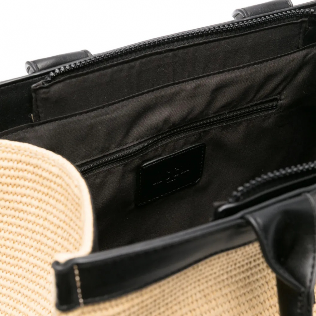 Natural Logo Embroidered Tote Bag