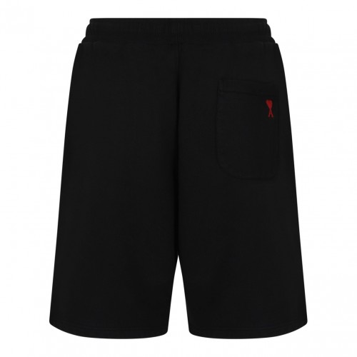 Black Monogram Pattern Shorts