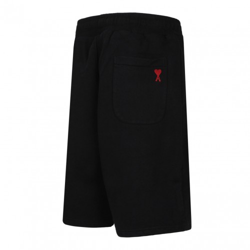 Black Monogram Pattern Shorts