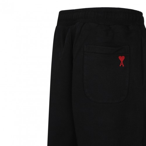 Black Monogram Pattern Shorts