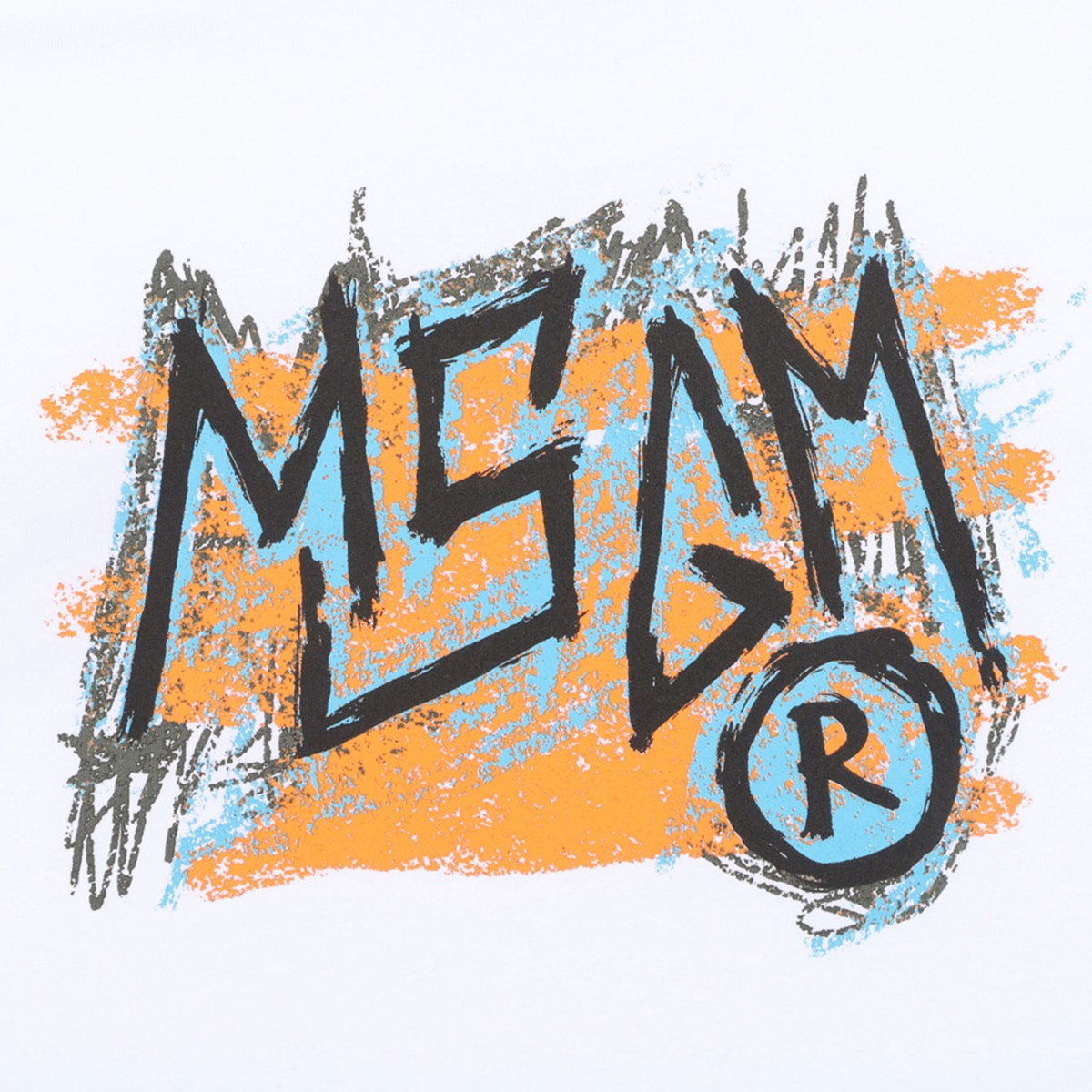 White Logo Print T-Shirt