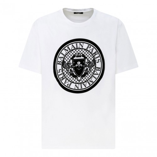 White Organic Cotton Logo Print T-Shirt