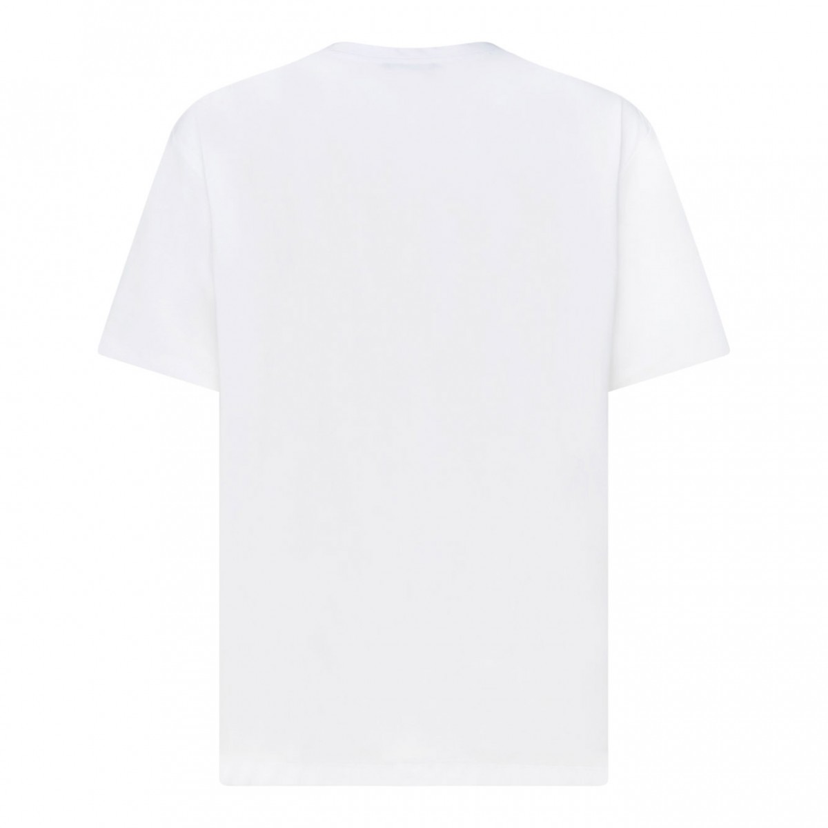 White Organic Cotton Logo Print T-Shirt