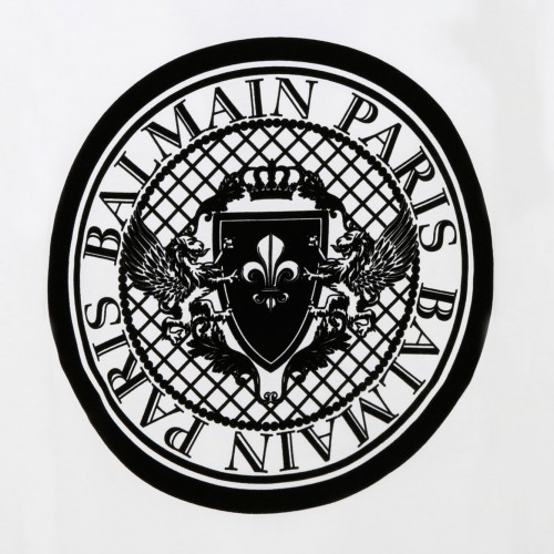 White Organic Cotton Logo Print T-Shirt