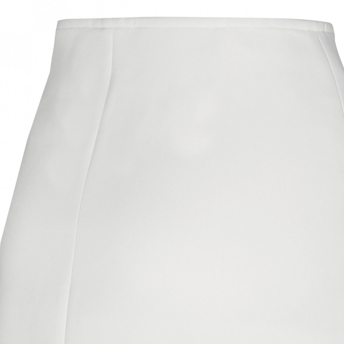 White Ellipse Twill Mini Skirt