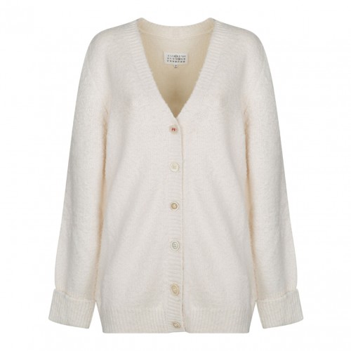 White Knitted Cardigan