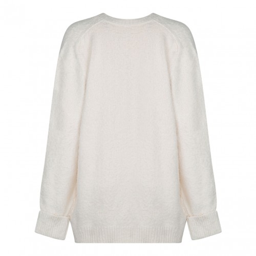 White Knitted Cardigan