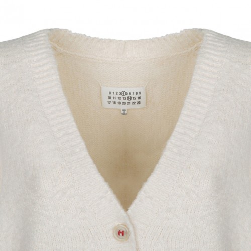 White Knitted Cardigan