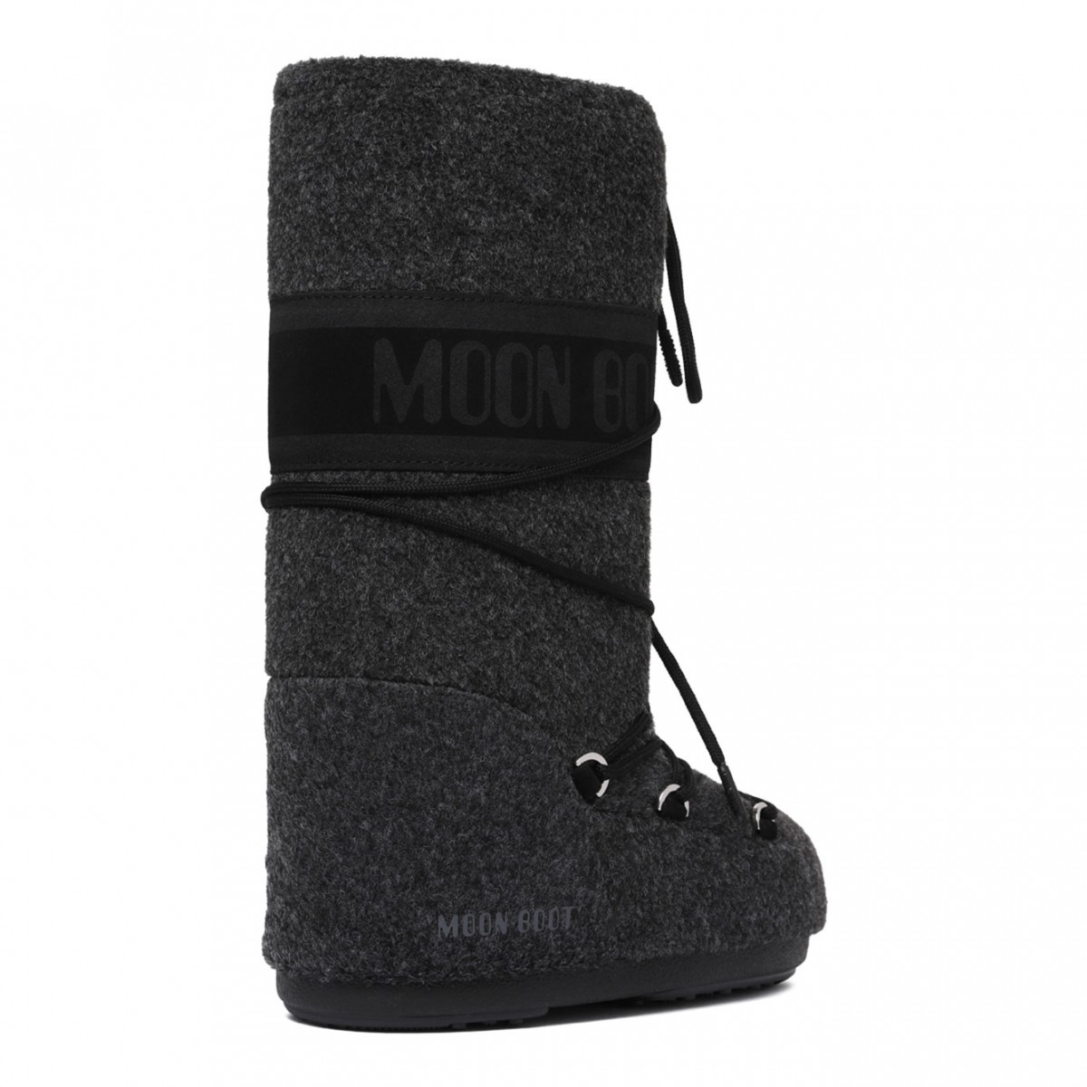 Black Icon Felt Boots
