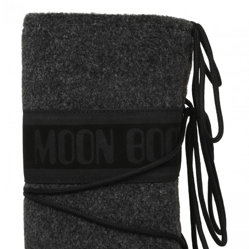 Black Icon Felt Boots
