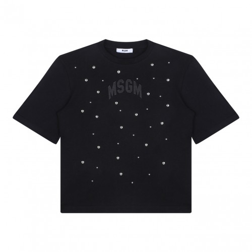 Black Studded T-Shirt