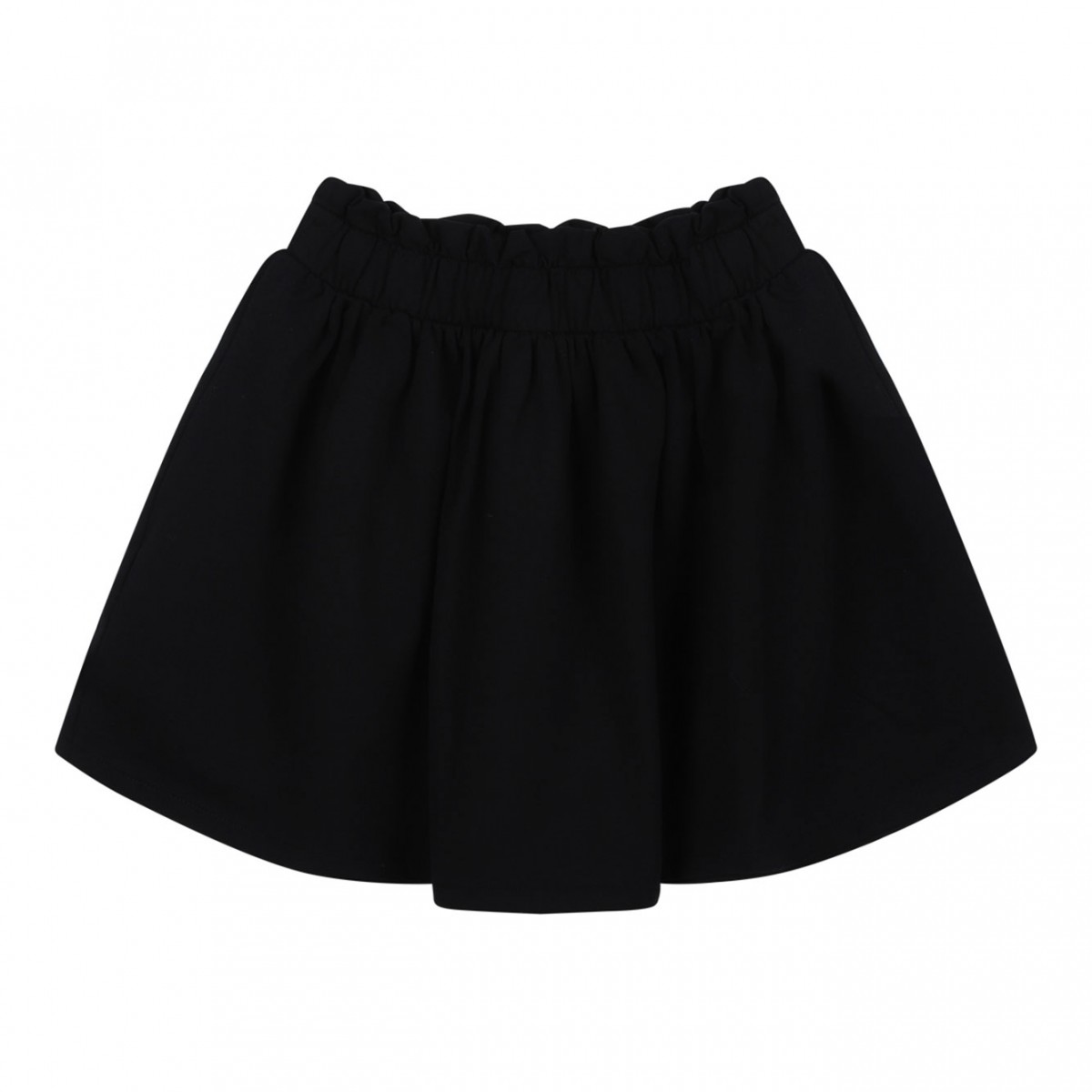 Black Logo Print Skirt