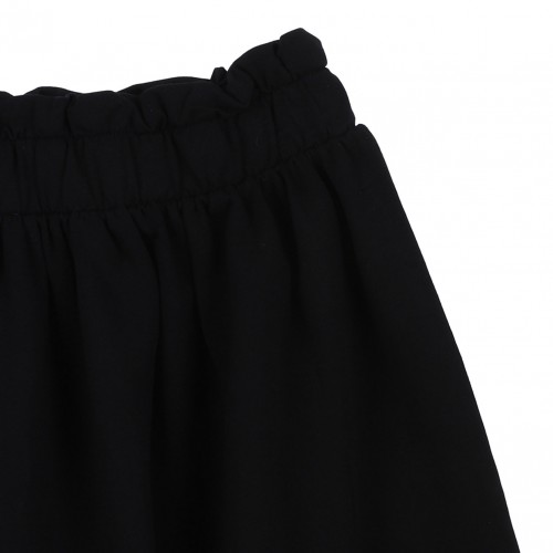 Black Logo Print Skirt