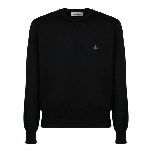 Alex Round Neck Black Knitwear