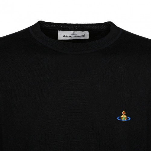 Alex Round Neck Black Knitwear