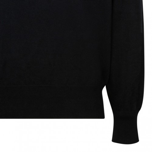 Alex Round Neck Black Knitwear
